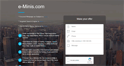 Desktop Screenshot of e-minis.com